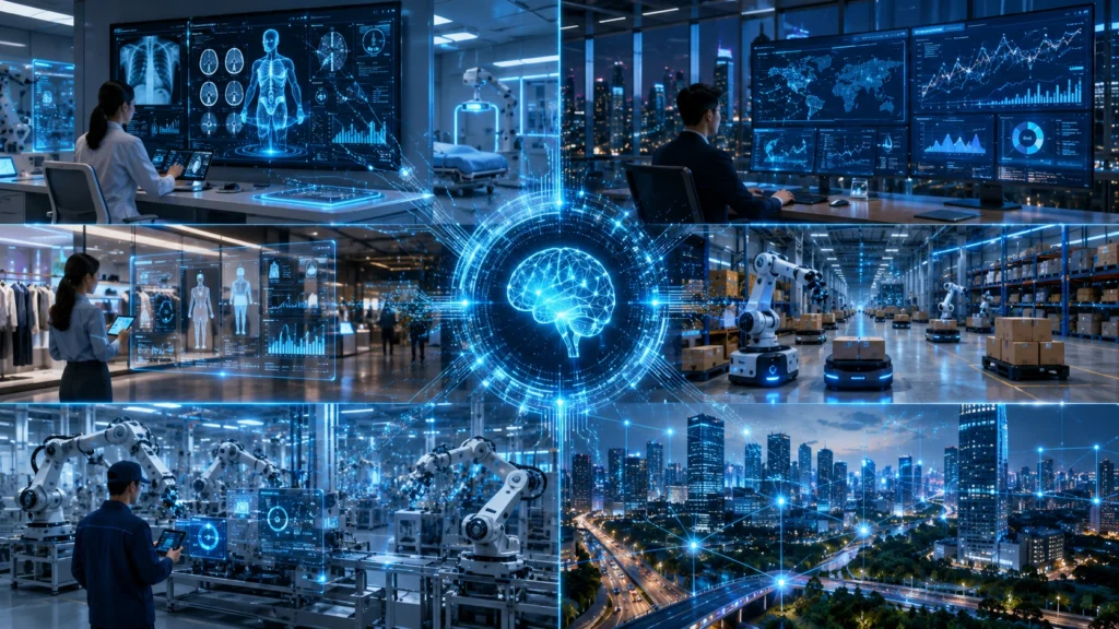AI Applications Across Industries Artificial intelligence applications across healthcare finance retail and logistics in Singapore
